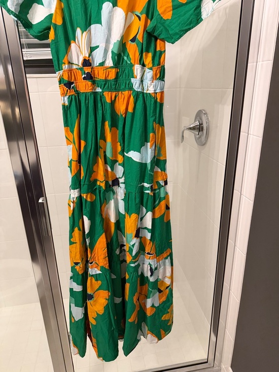Maeve Green Maxi Dress with Bold Yellow Floral Print - Picture 5 of 5